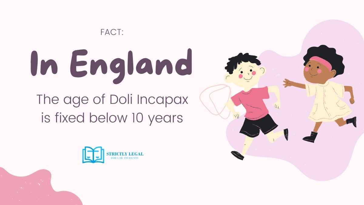 What is "doli incapax" in which section of IPC it lies? StrictlyLegal