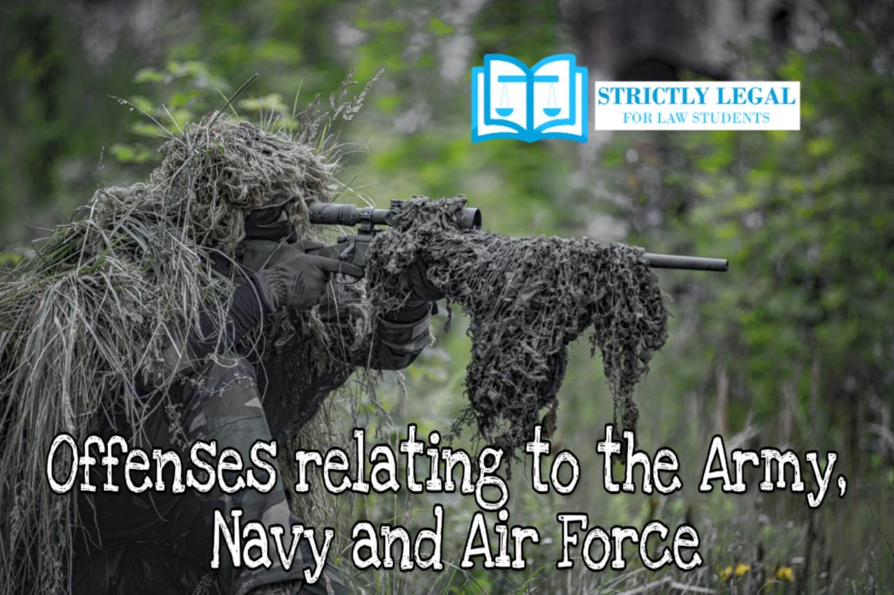 Offenses relating to the Army, Navy, and Air Force.