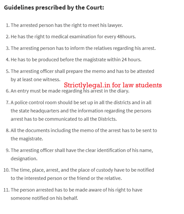 Arrest under the Code of Criminal Procedure CRPC - StrictlyLegal