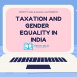 TAXATION AND GENDER  EQUALITY IN INDIA