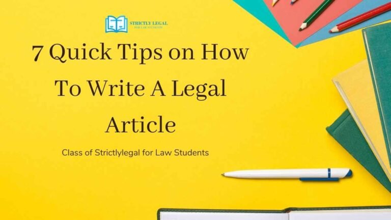 article writing in law