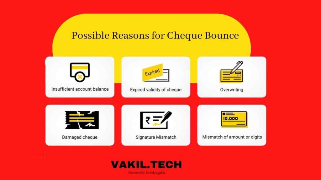 Reasons for cheque bounce