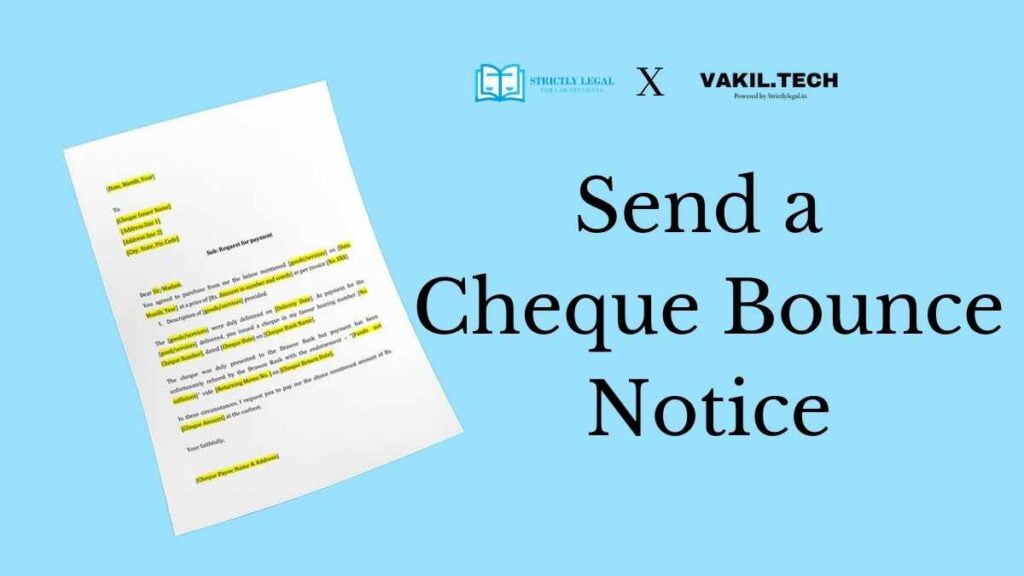 Cheque Bounce Notice Format Download StrictlyLegal