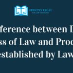 Difference between Due process of Law and Procedure established by Law 