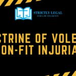 Doctrine of Volenti non-fit Injuria