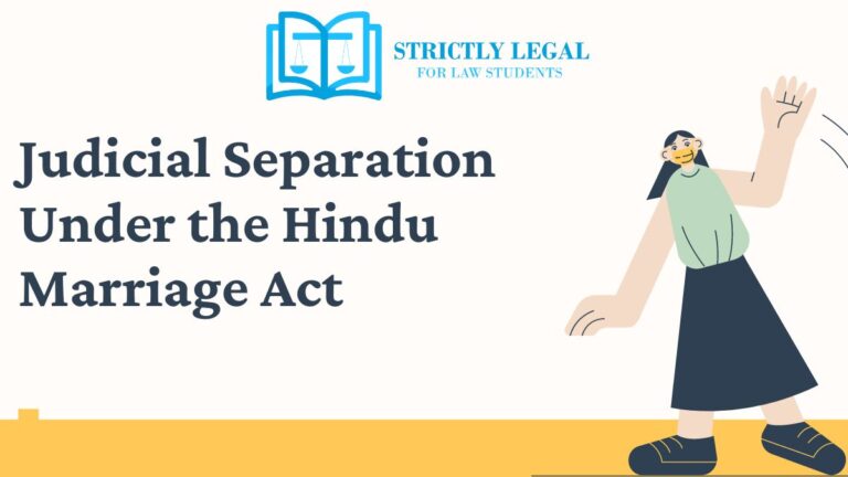 Judicial Separation Under the Hindu Marriage Act