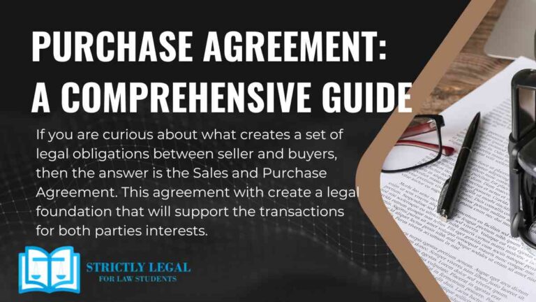 Purchase Agreement: A Comprehensive Guide