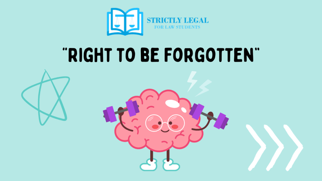 “Right to be Forgotten”