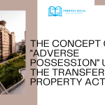 The Concept of "Adverse Possession" under The Transfer of Property Act, 1882